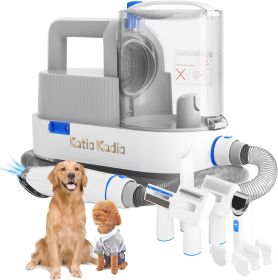Pet Grooming Kit, 5 In 1 Dog Grooming Kit With 2 Suction Mode, Low Noise Dog Hair Remover, Dog Vacuums For Hair Cleaning For Shedding Small, Medium Pe