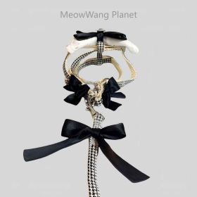 Dog Leash Cat Leash Luxury Lace Pet Harness Leash Set Elegant Inspired Adjustable Escape Proof Vest For Cats Small Dogs